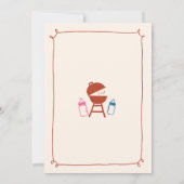 Hand getrokken minimalistische BabyQ geslacht onth Kaart (Achterkant)