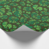 Hand getrokken Monstera Leaf Array Cadeaupapier (Hoek)