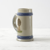 Hand getrokken Morel Mushroom Bierpul (Voorkant links)