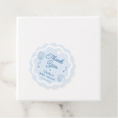 Hand getrokken Ocean Shell Baby shower Dank u Bedankjes Labels (In situ)