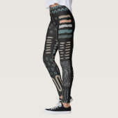 Hand getrokken Ontwerp Elementen Vormen Squiggles  Leggings (Links)