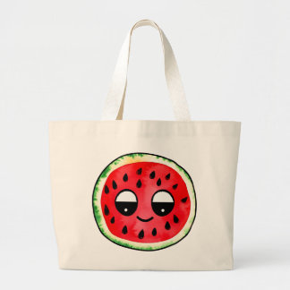 Hand getrokken ontwerp Tas-tas : Fruit-Emoji Grote Tote Bag
