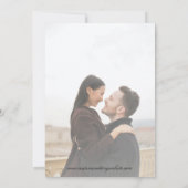 Hand getrokken Oyster Monogram Ampersand Wedding Kaart (Achterkant)