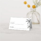 Hand getrokken Palm Tree Boho Beach Trouwtafel (Voorkant)