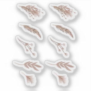 Hand getrokken Pampas Tarwe Planner Sticker