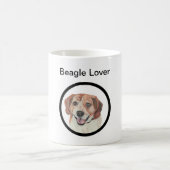 Hand getrokken pastel Beagle Hondenliefhebber Mok (Center)