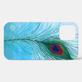 Hand getrokken Peacock Feathers Case-Mate iPhone Case (Achterkant (horizontaal))