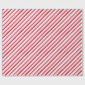 Hand getrokken Pepermunt Stripe Classic Fun Christ Cadeaupapier (Vlak)