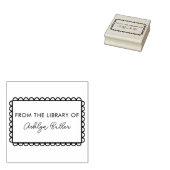 Hand getrokken persoonlijke bibliotheek boek stemp rubberstempel (Gestempeld)