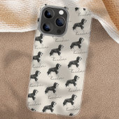 Hand getrokken Pet Portrait Waterverf Doodle Dog iPhone Hoesje
