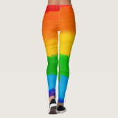 Hand getrokken regenboog Leggings - kleurrijke Art (Achterkant)