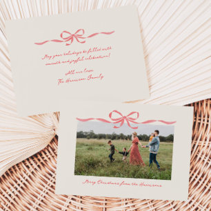 Hand getrokken rode boog grens vakantie Kaart