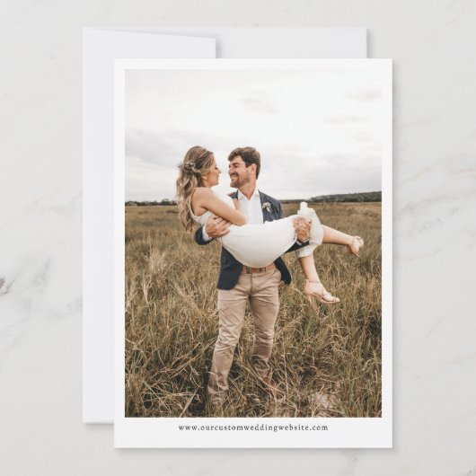 Hand getrokken schets palmboom foto bruiloft websi save the date (Achterkant)