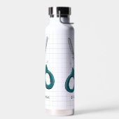 Hand getrokken schoolbenodigdheden schaar waterfles (Links)