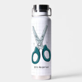 Hand getrokken schoolbenodigdheden schaar waterfles (Achterkant)