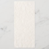 Hand Getrokken Sinaasappel Retro Lint Boog Weddin Menu (Achterkant)