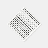 Hand getrokken strepen zwart en wit papier servet (Hoek)