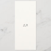 Hand getrokken taart Doodle moderne bruiloft Menu (Achterkant)