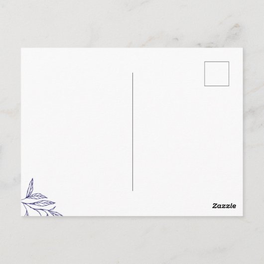 Hand getrokken takken Dank u Briefkaart (Achterkant)