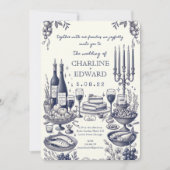 Hand getrokken Tekening Handschrift Bruiloft Kaart (Voorkant)