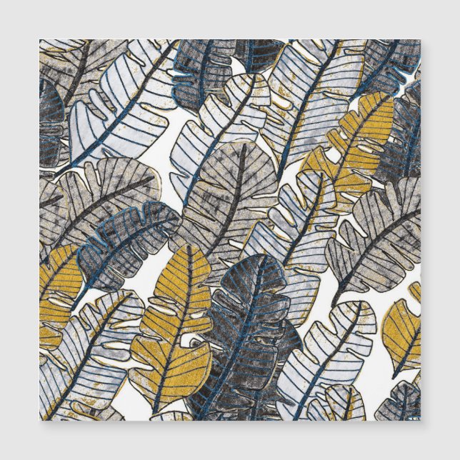 Hand getrokken: tropische bladeren (Voorkant)