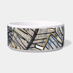 Hand getrokken: tropische bladeren voerbakje