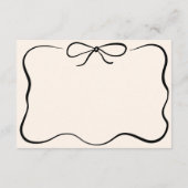 Hand Getrokken Trouwen RSVP Kaart (Achterkant)