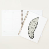 Hand getrokken veren minimalistische Natuur Planner (Display)
