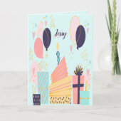 Hand getrokken verjaardag Kaart (Voorkant)