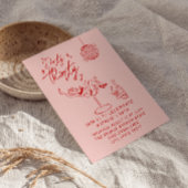 Hand getrokken vuile dertig 30e foto verjaardagsfe kaart