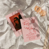 Hand getrokken vuile dertig 30e foto verjaardagsfe kaart