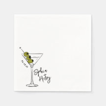 Hand getrokken vuile Martini cocktail