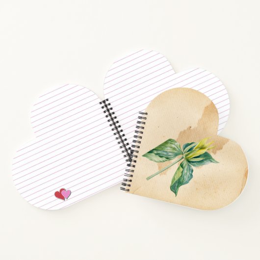 Hand getrokken Wake Robin Notitieboek (Binnen)