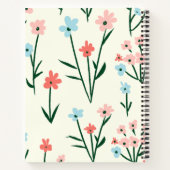 Hand getrokken Water Kleur Bloem Spiraal Notitiebo Notitieboek (Achterkant)