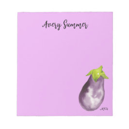 Hand-getrokken Waterverf Aubergine Bright Paarse Notitieblok