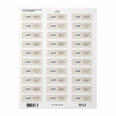 Hand getrokken Winter Sled met Elegant Script Ovaa Etiket (Full Sheet)