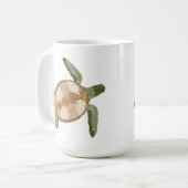 Hand getrokken Zee Schildpad Koffie Mok (Voorkant links)