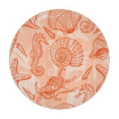 Hand getrokken Zee: Snijplank (Voorkant)