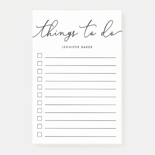 Hand heeft dingen laten doen post-it® notes (Voorkant)