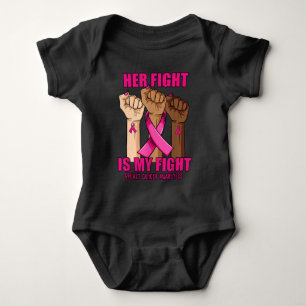 Hand Hight is My Fight Breast Cancer Awareness Romper