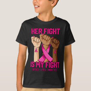 Hand Hight is My Fight Breast Cancer Awareness T-shirt