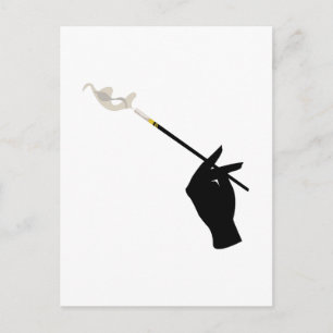Hand Holding Cigarette Briefkaart