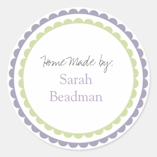 Hand Home Custom Made Naam Label Sticker (Voorkant)