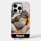 Hand houden artistieke vogel ontwerp Case-Mate iPhone case (Achterkant)