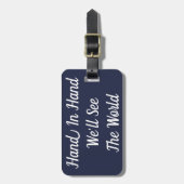 Hand in hand We zien het Bagagelabel van de wereld (Voorkant verticaal)