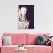 hand in hart canvas afdruk (Insitu (Woonkamer))