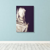 hand in hart canvas afdruk (Insitu (Houten vloer))