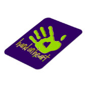 hand in hart magneet (Linkerzijde)