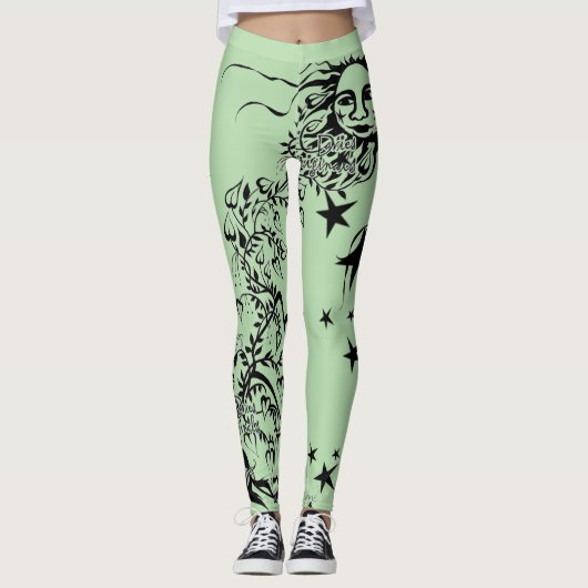 Hand Inked Designer Leggings (Voorkant)