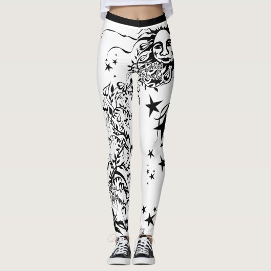 Hand Inked Designer Leggings (Voorkant)
